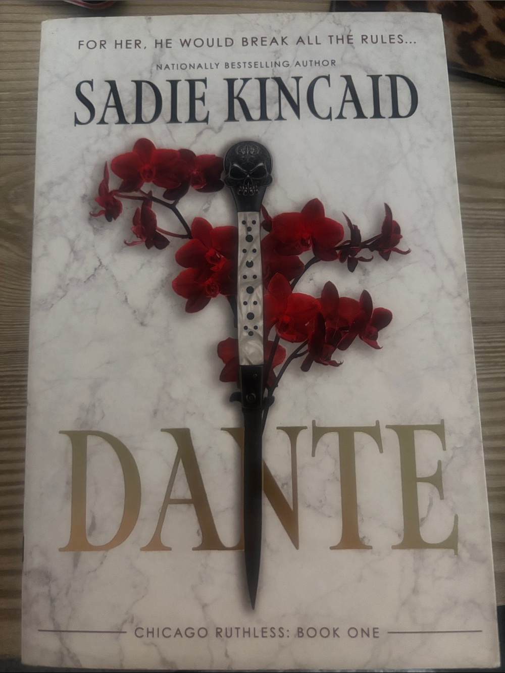 Dante Hardcover Novel - White with Red Accent